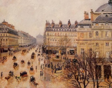  paris - place du Theater francais regen Effekt Camille Pissarro Pariser